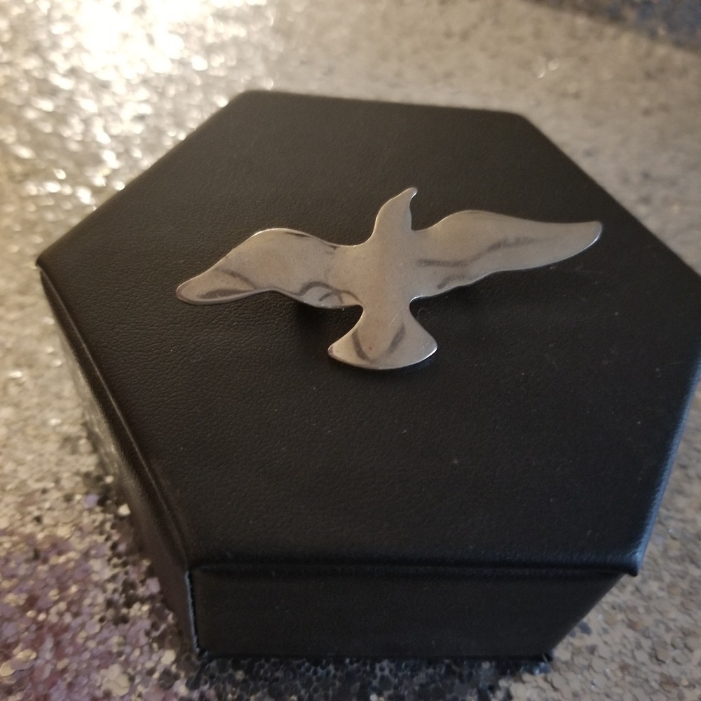 Silver Tone Bird Pin